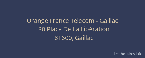 Orange France Telecom - Gaillac