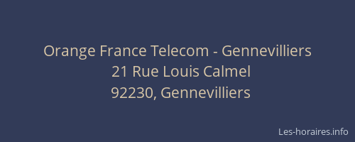 Orange France Telecom - Gennevilliers