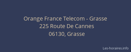 Orange France Telecom - Grasse
