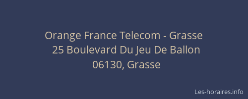 Orange France Telecom - Grasse