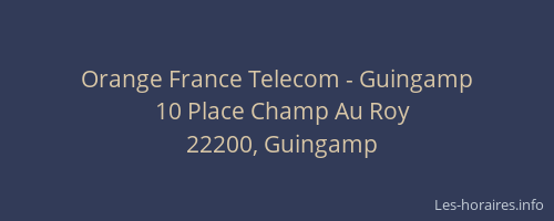 Orange France Telecom - Guingamp