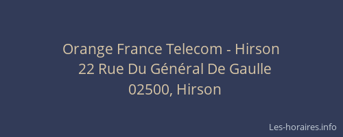 Orange France Telecom - Hirson