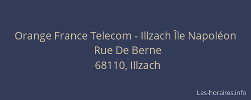 Orange France Telecom - Illzach Île Napoléon
