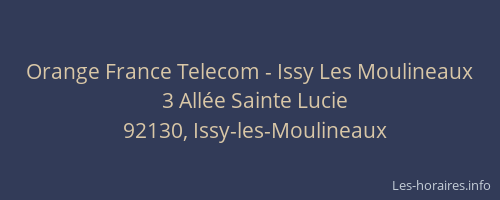 Orange France Telecom - Issy Les Moulineaux