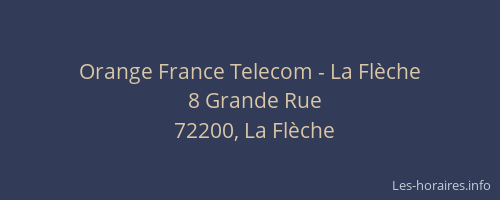 Orange France Telecom - La Fl&egrave;che