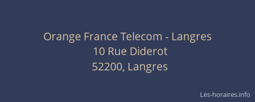 Orange France Telecom - Langres