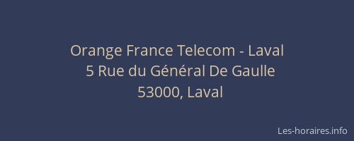 Orange France Telecom - Laval