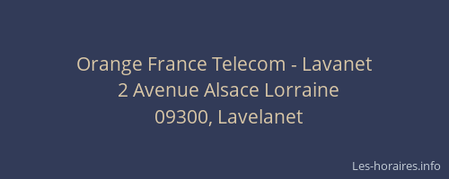 Orange France Telecom - Lavanet