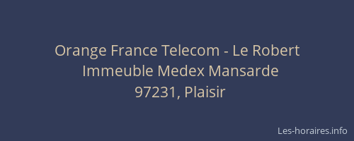 Orange France Telecom - Le Robert