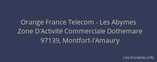 Orange France Telecom - Les Abymes