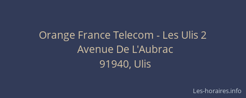 Orange France Telecom - Les Ulis 2