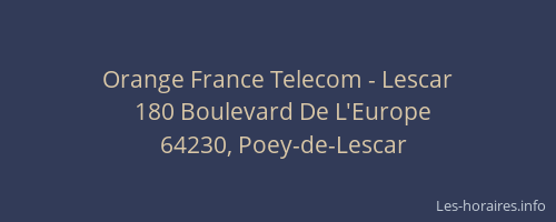 Orange France Telecom - Lescar