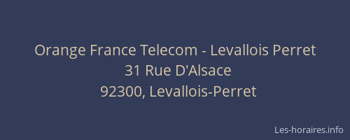 Orange France Telecom - Levallois Perret