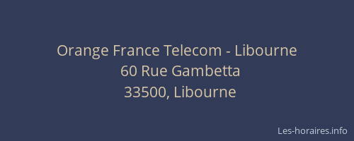 Orange France Telecom - Libourne