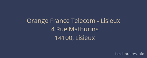 Orange France Telecom - Lisieux