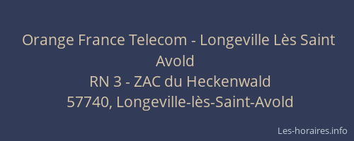 Orange France Telecom - Longeville Lès Saint Avold