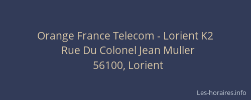 Orange France Telecom - Lorient K2
