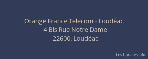 Orange France Telecom - Loudéac