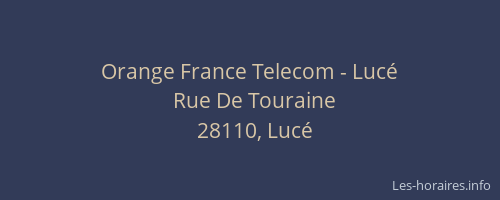 Orange France Telecom - Luc&eacute;