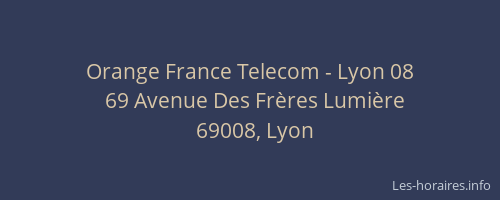 Orange France Telecom - Lyon 08