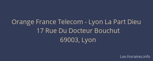 Orange France Telecom - Lyon La Part Dieu