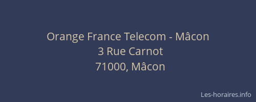 Orange France Telecom - Mâcon