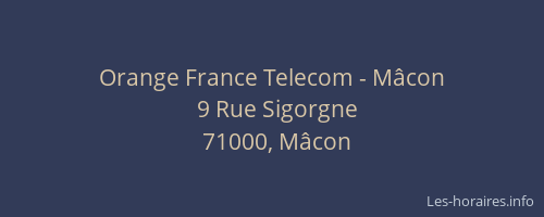 Orange France Telecom - Mâcon