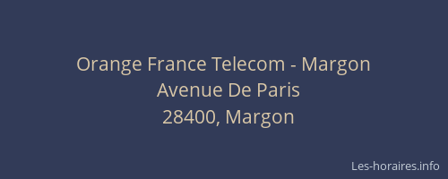 Orange France Telecom - Margon
