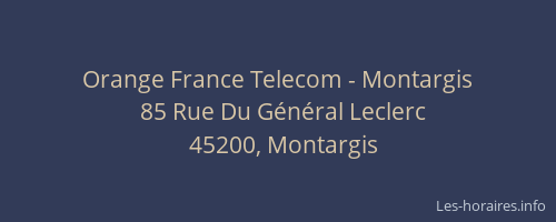 Orange France Telecom - Montargis