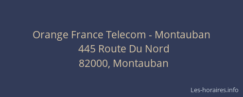 Orange France Telecom - Montauban