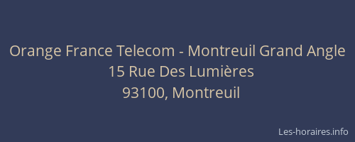 Orange France Telecom - Montreuil Grand Angle