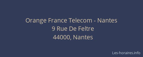 Orange France Telecom - Nantes