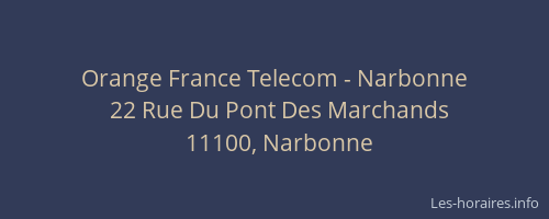 Orange France Telecom - Narbonne