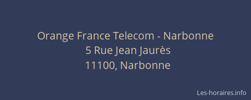 Orange France Telecom - Narbonne