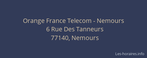 Orange France Telecom - Nemours