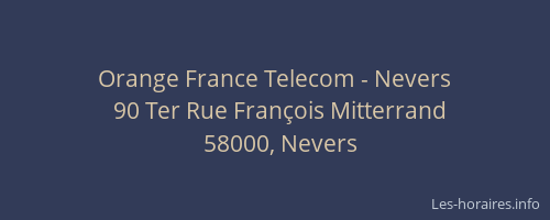 Orange France Telecom - Nevers