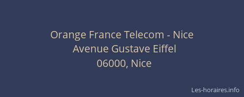 Orange France Telecom - Nice