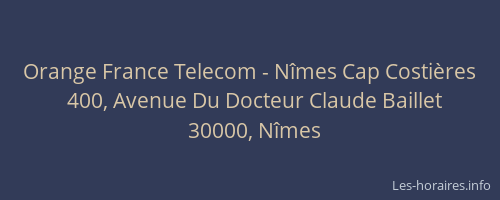 Orange France Telecom - Nîmes Cap Costières