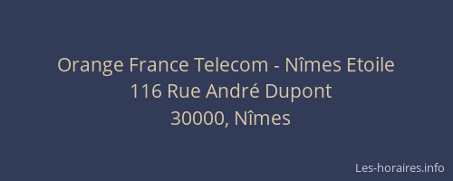 Orange France Telecom - Nîmes Etoile
