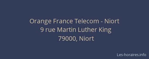Orange France Telecom - Niort