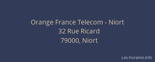 Orange France Telecom - Niort