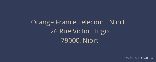 Orange France Telecom - Niort