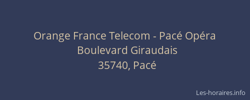 Orange France Telecom - Pacé Opéra