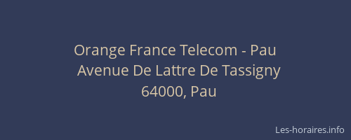 Orange France Telecom - Pau