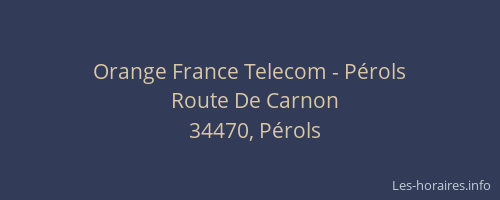Orange France Telecom - Pérols