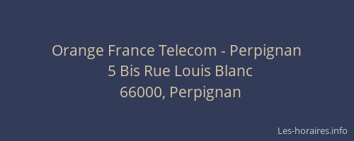 Orange France Telecom - Perpignan