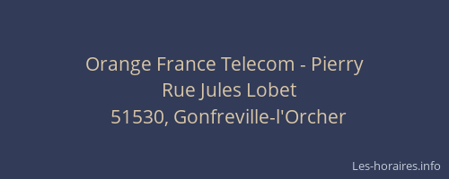 Orange France Telecom - Pierry