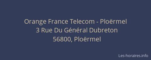 Orange France Telecom - Ploërmel
