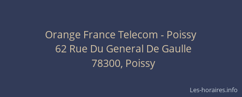 Orange France Telecom - Poissy