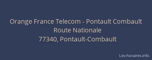 Orange France Telecom - Pontault Combault
